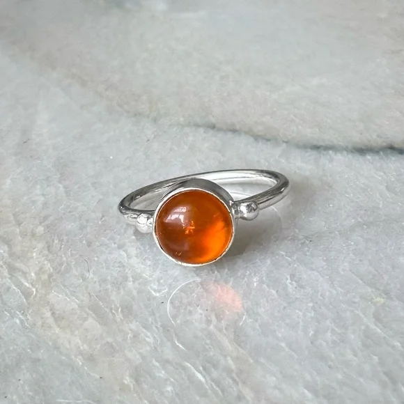 NWOT Sundance Amber Winds Ring, Amber, Sterling Silver - Picture 1 of 5